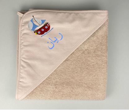 serviette de bain "Voilier"