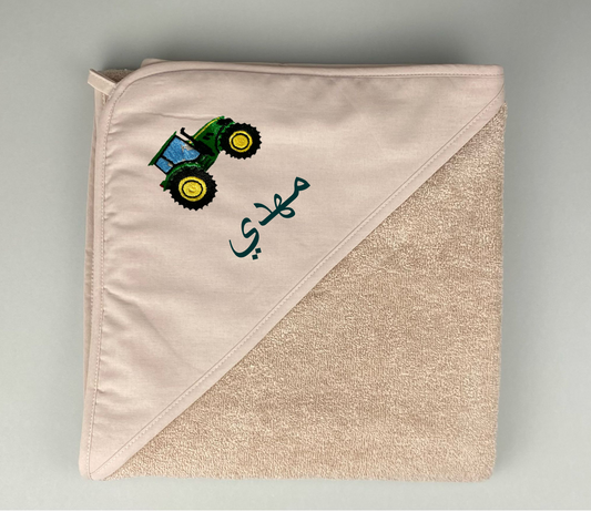 serviette de bain "Tracteur"