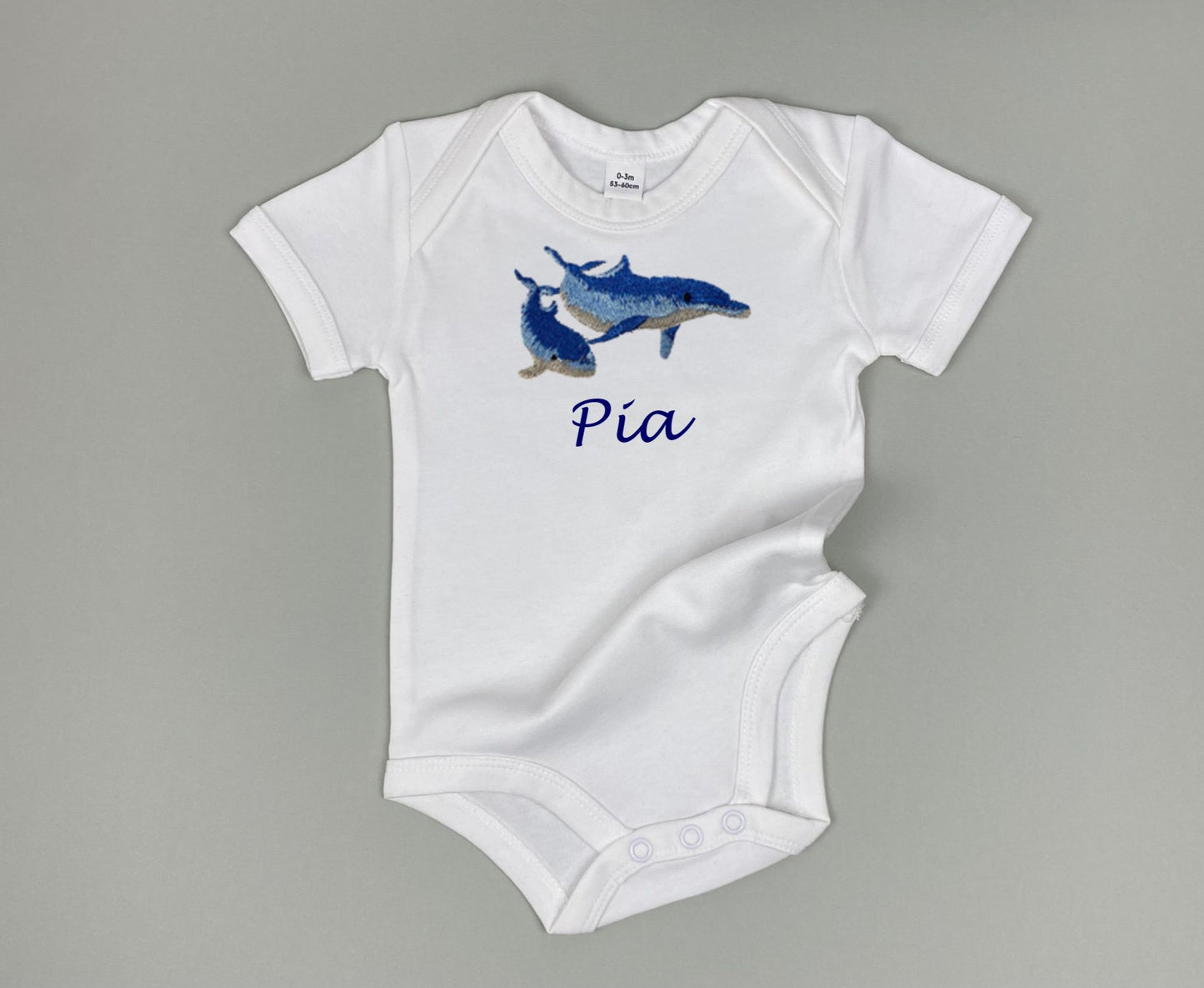 Baby Bodysuit "Dolphin Family"