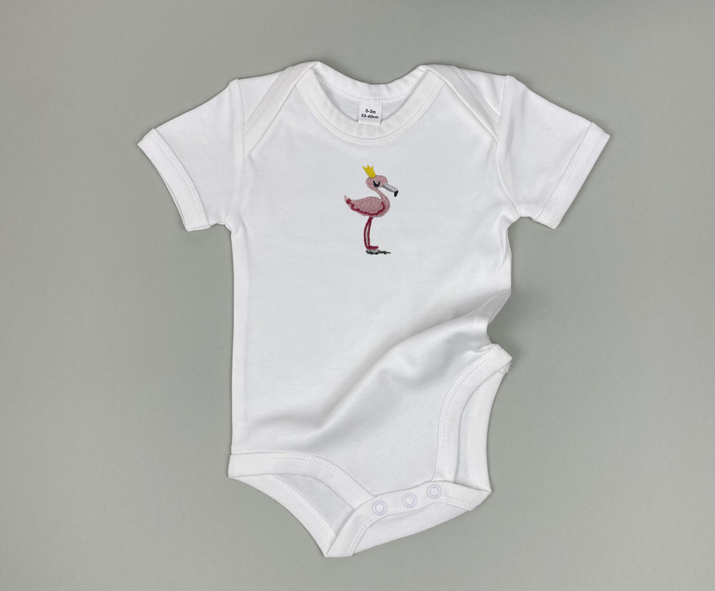 Body bébé "Flamant rose"