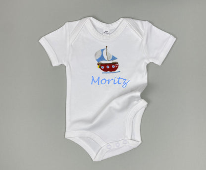 Baby Bodysuit "Seegelboot"