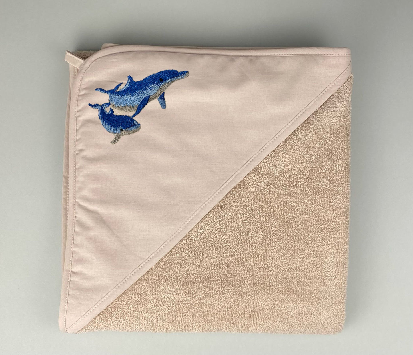 serviette de bain "Famille de Dauphins"